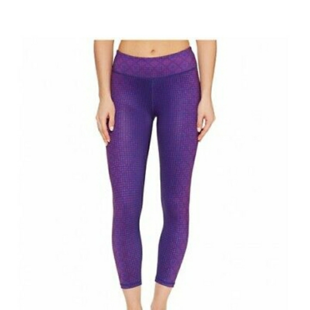 Prana Roxanne Printed Leggings Yoga Grapevine Activewear Pant, LARGE.
